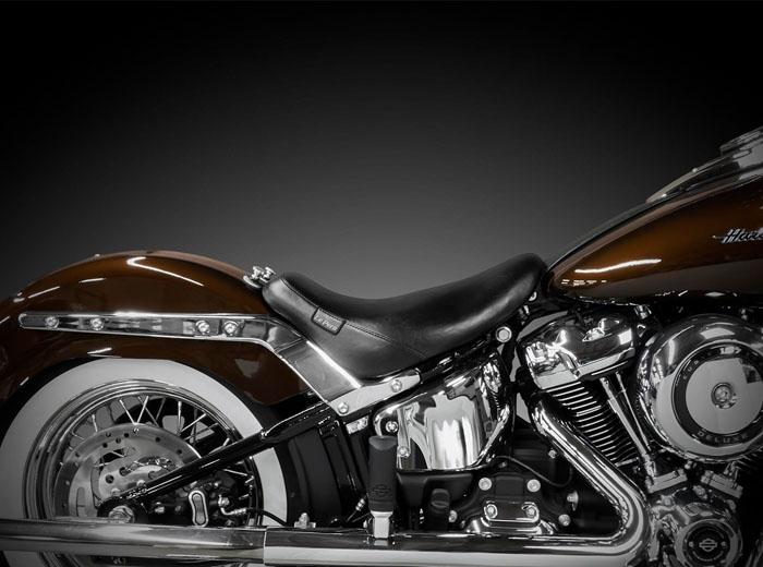 Le Pera Harley Softail Deluxe Classic Caoutchouc 200 08-17 Selle Le Pera Bare OS